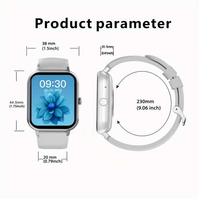Smartwatch Alla Moda Per Uomo E Donna, Smartwatch Touch Screen Completo Da 4,65 Cm Con Oltre 100 Modalità Sportive, Oltre 100 Quadranti Personalizzati, Fitness Tracker, App Smart Voice Dafit, Adatto Per Telefoni Android IOS