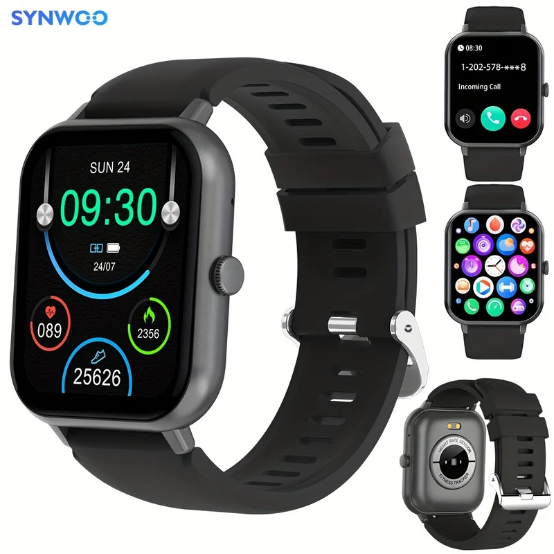 Smartwatch Alla Moda Per Uomo E Donna, Smartwatch Touch Screen Completo Da 4,65 Cm Con Oltre 100 Modalità Sportive, Oltre 100 Quadranti Personalizzati, Fitness Tracker, App Smart Voice Dafit, Adatto Per Telefoni Android IOS