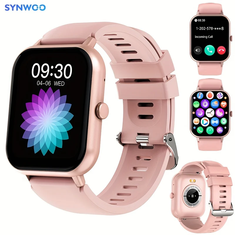 Smartwatch Alla Moda Per Uomo E Donna, Smartwatch Touch Screen Completo Da 4,65 Cm Con Oltre 100 Modalità Sportive, Oltre 100 Quadranti Personalizzati, Fitness Tracker, App Smart Voice Dafit, Adatto Per Telefoni Android IOS