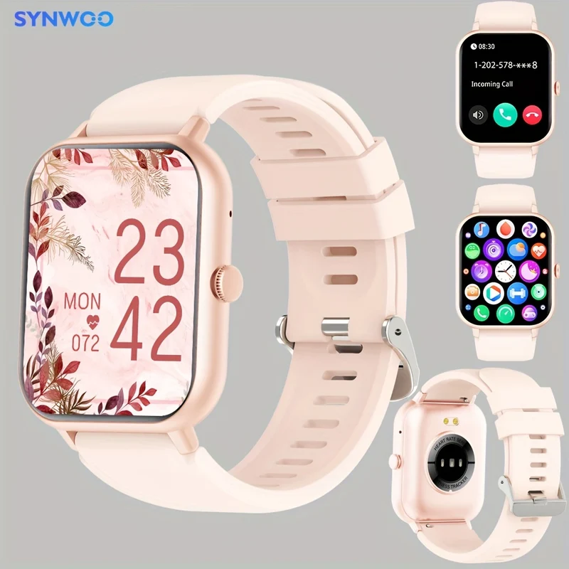 Smartwatch Alla Moda Per Uomo E Donna, Smartwatch Touch Screen Completo Da 4,65 Cm Con Oltre 100 Modalità Sportive, Oltre 100 Quadranti Personalizzati, Fitness Tracker, App Smart Voice Dafit, Adatto Per Telefoni Android IOS