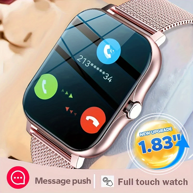 2023 NUOVO Smart Watch 4.65cmPollice Chiamata/Ricezione Wireless Monitoraggio Della Salute Del Sonno Promemoria Sedentario Per Telefoni Android Per Uomini E Donne Regali Per Fidanzati E Fidanzate
