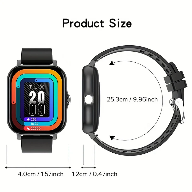 2023 NUOVO Smart Watch 4.65cmPollice Chiamata/Ricezione Wireless Monitoraggio Della Salute Del Sonno Promemoria Sedentario Per Telefoni Android Per Uomini E Donne Regali Per Fidanzati E Fidanzate