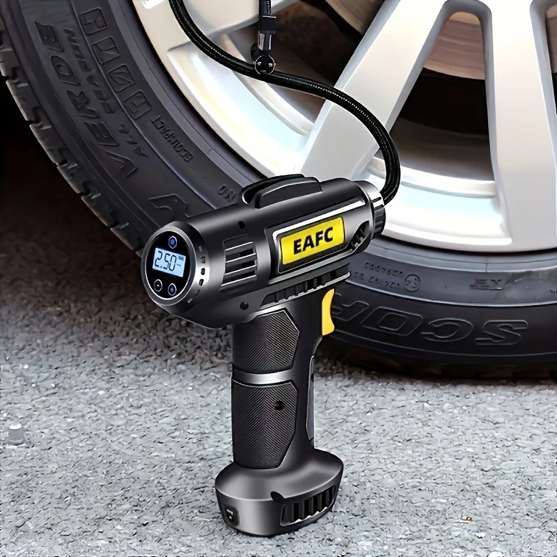 Compressore d'aria portatile dell'automobile 120W, pompa gonfiabile portatile dell'automobile cablata/wireless elettrica, gonfiatore di pneumatici delle automobili con la luce del LED per l'automobile