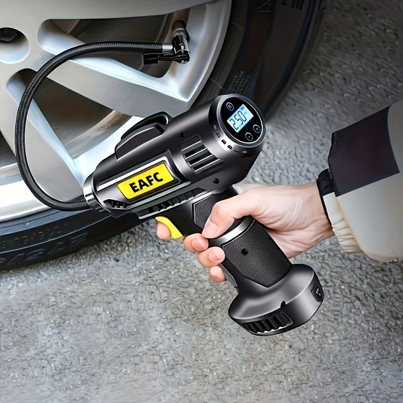 Compressore d'aria portatile dell'automobile 120W, pompa gonfiabile portatile dell'automobile cablata/wireless elettrica, gonfiatore di pneumatici delle automobili con la luce del LED per l'automobile