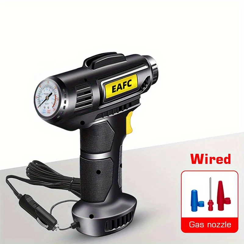 Compressore d'aria portatile dell'automobile 120W, pompa gonfiabile portatile dell'automobile cablata/wireless elettrica, gonfiatore di pneumatici delle automobili con la luce del LED per l'automobile