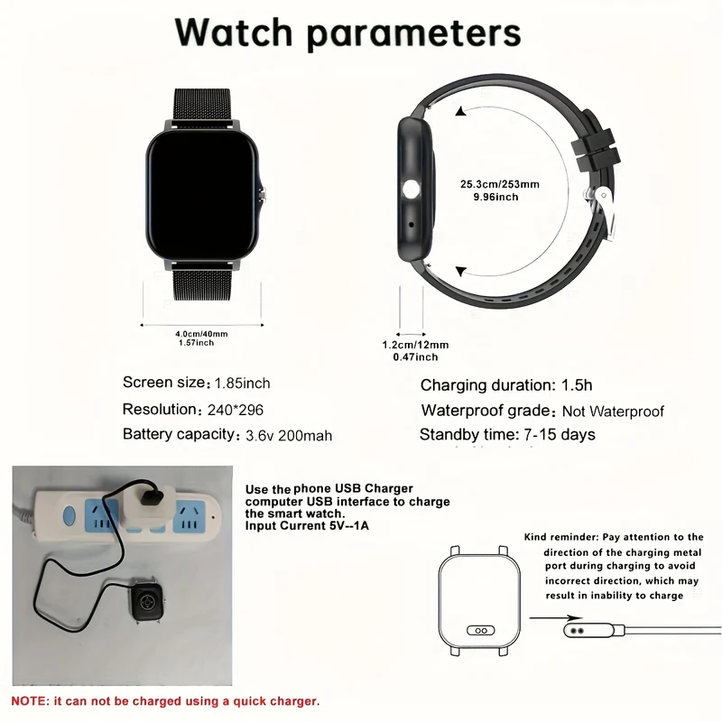 Smart Watch Display Full Touch Screen Con Messaggio, Risposta Chiamata Smartwatch Monitoraggio Sonno, Pedometro Sportivo, Avvisi Informazioni, Per IPhone, Smartbands Android Orologio Fitness Per Donne Uomini Amico Regalo, Regalo Di Compleanno