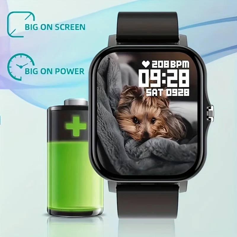 Smart Watch Display Full Touch Screen Con Messaggio, Risposta Chiamata Smartwatch Monitoraggio Sonno, Pedometro Sportivo, Avvisi Informazioni, Per IPhone, Smartbands Android Orologio Fitness Per Donne Uomini Amico Regalo, Regalo Di Compleanno