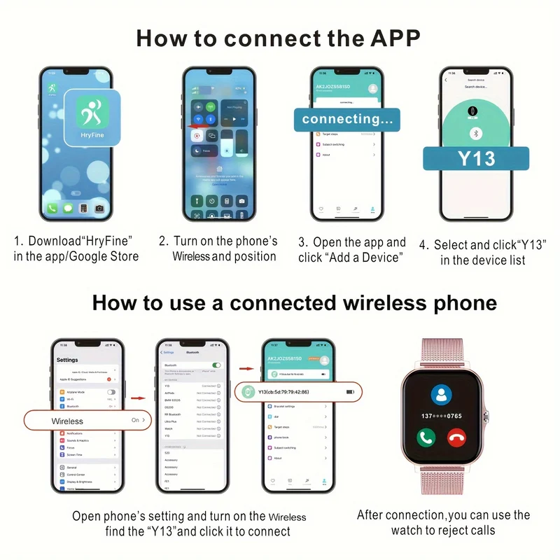 Smart Watch Display Full Touch Screen Con Messaggio, Risposta Chiamata Smartwatch Monitoraggio Sonno, Pedometro Sportivo, Avvisi Informazioni, Per IPhone, Smartbands Android Orologio Fitness Per Donne Uomini Amico Regalo, Regalo Di Compleanno