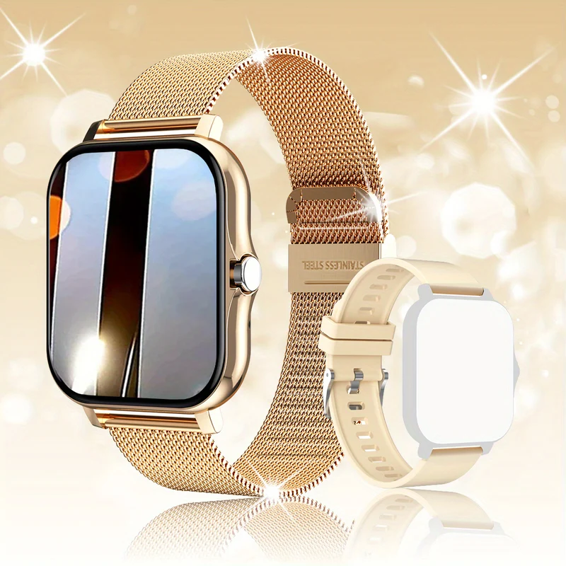 Smart Watch Display Full Touch Screen Con Messaggio, Risposta Chiamata Smartwatch Monitoraggio Sonno, Pedometro Sportivo, Avvisi Informazioni, Per IPhone, Smartbands Android Orologio Fitness Per Donne Uomini Amico Regalo, Regalo Di Compleanno