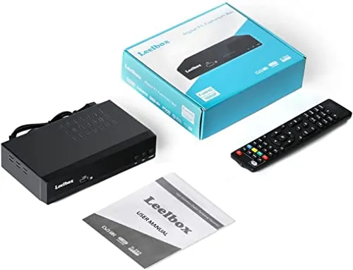 DVB T2 Decoder Digitale Terrestre H.265 HEVC Main 10 Bit Ricevitore Digitale Terrestre Full HD 1080p MPEG-2/4 Dolby,Supporta HD e SCART Multimedia PVR USB WiFi [2in1 Telecomando Universale]