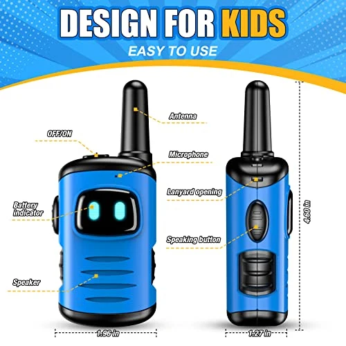 EUCOCO Giochi Bambini, Walkie-Talkie Regalo Bimbo 3-10 Anni Maschio Giocattoli da Esterno