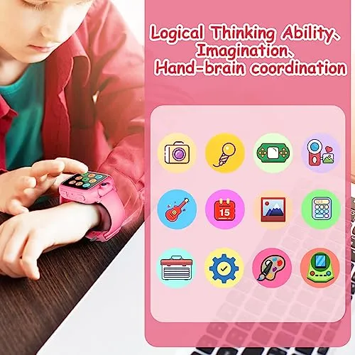 Smartwatch per Bambini, Orologio Intelligente Bambini, Regalo Bambini, Giochi per Bambini, Giocattoli Bambini 14 Giochi, Telecamera, Musicale, Regali di Natale per ragazze e ragazzi dai 2 ai 13 anni