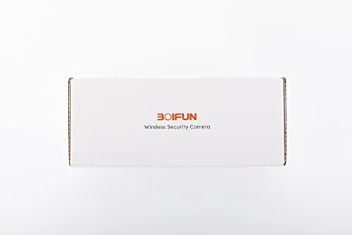 BOIFUN 2K Telecamera Wi-Fi Senza Fili da Esterno, Sicurezza Sorveglianza con Batteria, Rilevamento del Movimento Umano, Visione Notturna a Colori, Allarme Suono e Luce, Area Di Allarme Personalizzata