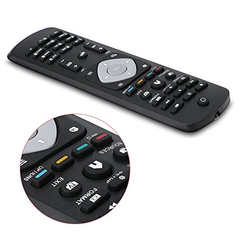 VBESTLIFE Telecomando per Philips Sostituzione Controller Telecomando for Most of Its LCD, LED or Plasma TVs for Philips