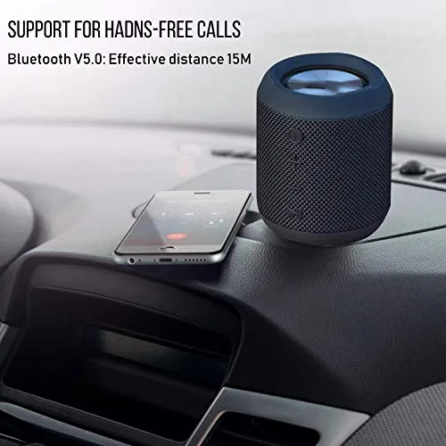 Cassa Bluetooth Portatile, 20W Altoparlante Bluetooth Impermeabile IPX6 Wireless 360° Stereo, Mini Speaker Bluetooth 5.0 16 Ore di Riproduzione con HD Mic Supporto Radio FM, AUX, TF, USB - Nero
