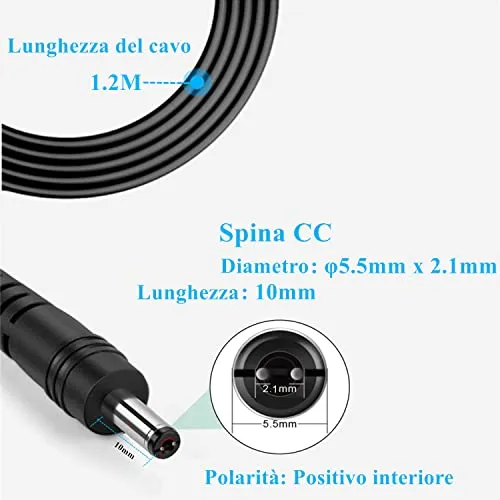 Alimentatore AC 12V 2A Alimentatore AC220V da 230V a DC12V con 8 adattatori per spina Caricabatteria DC12V 500mA 1000mA 1500mA 2000mA Adattatore AC-DC (DC12V-2A)
