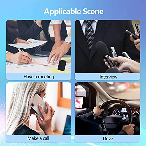 64GB Registratore Vocale Portatile, Telefo Registratore Audio Digitale Professionale Con Attivazione Vocale e Durata Della Batteria di 50 Ore, Mini Registratore per Lezioni Riunioni