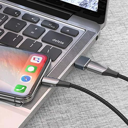 Basesailor Adattatore USB C Femmina a USB Maschio 3Pack,Connettore Cavo Caricatore Tipo C per Apple Watch 7,iPhone 12 13 14 Pro Max,SE,Airpods,iPad 10 Mini 6 Air 4 5,Samsung Galaxy S23 S22 Z Fold Flip