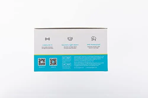 ieGeek 2K Telecamera Wi-Fi Interno / Esterno Batteria Senza Fili, Videocamera Sorveglianza con Visione Notturna a Colori, Allarme con Rilevamento del Movimento, Sirena, IP65, Audio a 2 Vie, SD/Cloud
