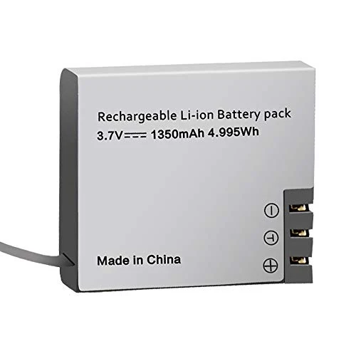 Action Camera Batteria, 3.7V 1350mAh 4.995Wh ricaricabile Batterie (2 pezzi) con doppio caricatore, compatibile con AKASO EK7000/Dragon Touch/EKEN/Crosstour/Campark/APEMAN/Victure/SJ4000/PG1050