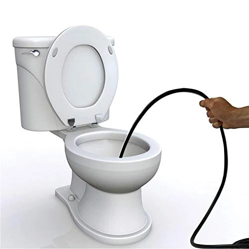 Bakaji Sonda Sturatubi Spurgatubi per Idropulitrice Alta Pressione 15 Metri Sistema Antipiega Connettore Interno in Rame Rivestimento in PVC Resistenza Massima 160 Bar con 4 Adattatori