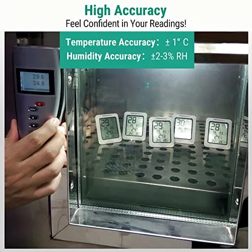ThermoPro TP50 Termometro Igrometro Digitale per Ambiente Misuratore di Umidità e Temperatura Interno per Casa Termoigrometro Professionale per Misura Stanza