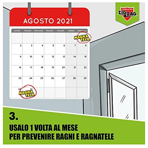 ZIG ZAG, Insetticida Ragni, Magnatela, Ragni, Insetticida per Ragni e Ragnatele ad Alta Residualità, Previene Formazione di Ragnatele Fino a 40 Giorni, 500 ml