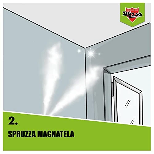 ZIG ZAG, Insetticida Ragni, Magnatela, Ragni, Insetticida per Ragni e Ragnatele ad Alta Residualità, Previene Formazione di Ragnatele Fino a 40 Giorni, 500 ml
