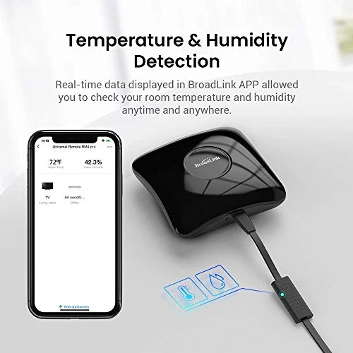 Broadlink RM4 pro+HTS2 IR RF WiFi Universale Remote Smart Home Automation Compatible