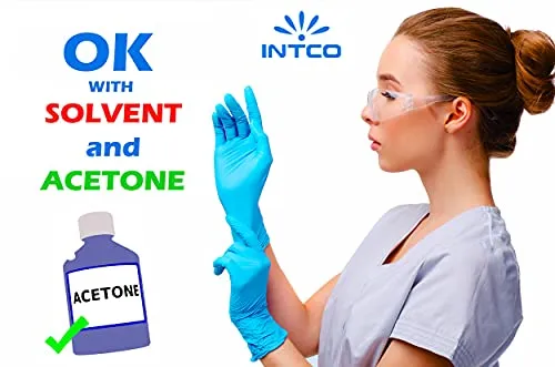 200 guanti in Nitrile L senza polvere, senza lattice, ipoallergenici, certificati CE conforme alla norma EN455 guanti per alimenti guanti medici monouso