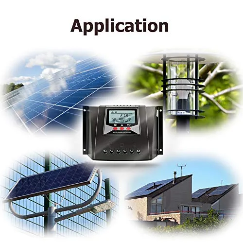 SolaMr 60A Regolatore di Carica Solare 12V/24V/36V/48V Regolatore Intelligente di Tensione di Identificazione Automatica con Display LCD per Solar Home System - WP6048D
