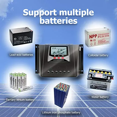 SolaMr 60A Regolatore di Carica Solare 12V/24V/36V/48V Regolatore Intelligente di Tensione di Identificazione Automatica con Display LCD per Solar Home System - WP6048D