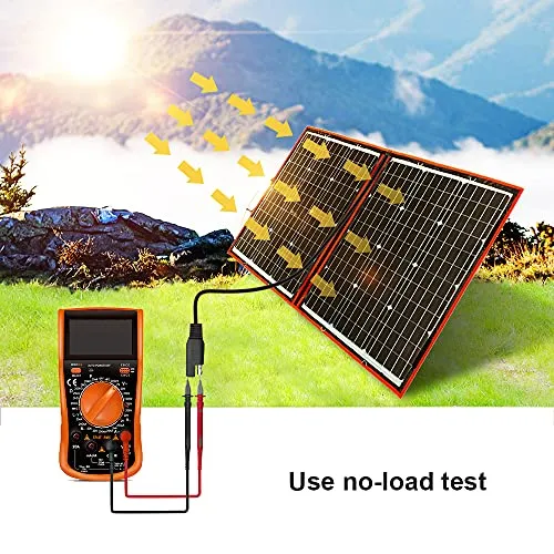 DOKIO Kit Pannello Solare Pieghevole Portatile 100W 18V Monocristallino con uscita USB controller solare per ricarica batteria 12v