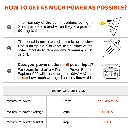 DOKIO Kit Pannello Solare Pieghevole Portatile 100W 18V Monocristallino con uscita USB controller solare per ricarica batteria 12v