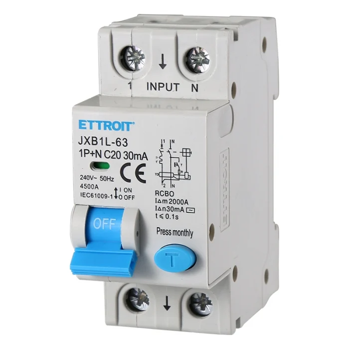 ETTROIT MAGNETOTERMICO DIFFERENZIALE 1P+N 20A 30MA 220V-6KA | JX272061