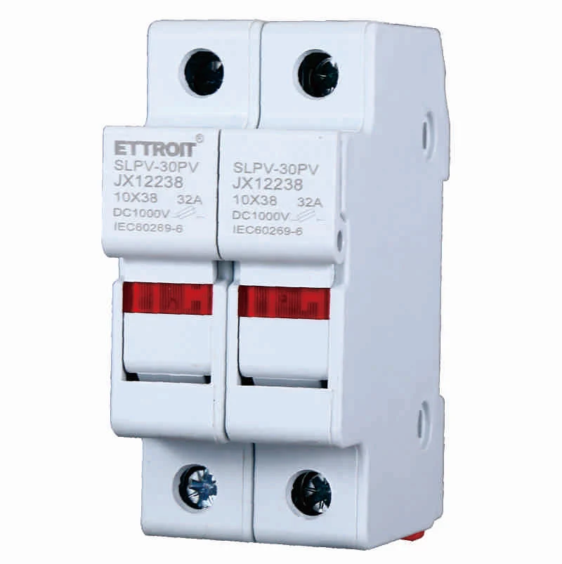 Ettroit portafusibile per fusibili cilindrici Base RT18-32 2P DIN 10,3x 38mm AC/DC | JX12238