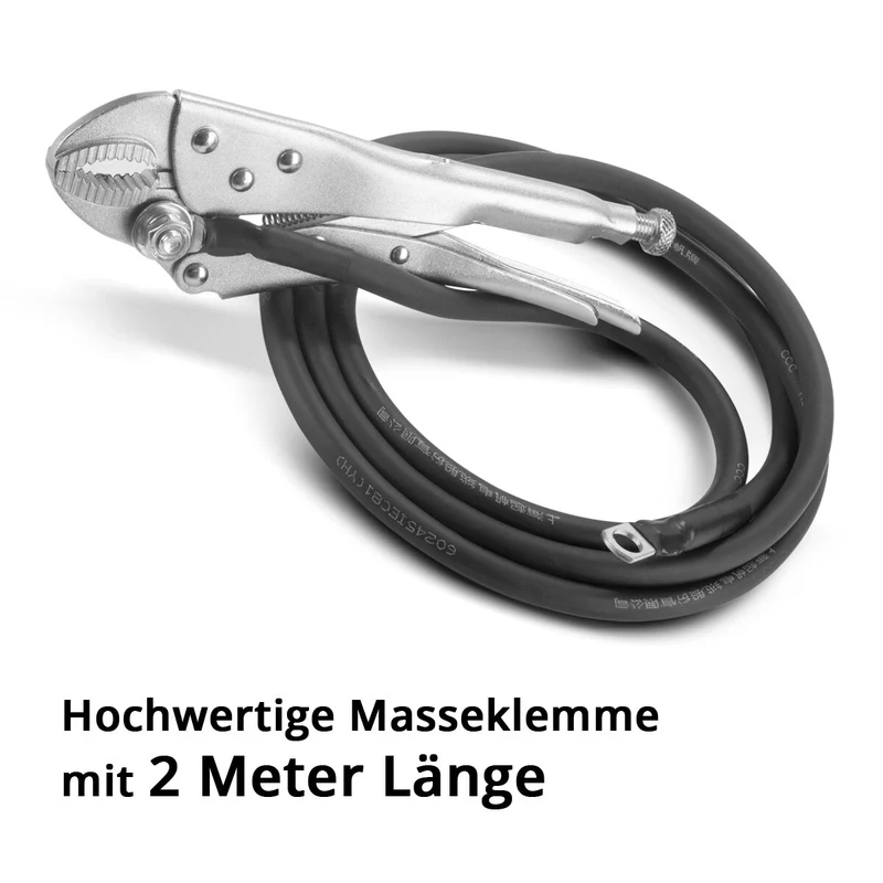 STAHLWERK Massekabel | Masseklemme 2 m für Ausbeulspotter | Dellenlifter | Punktschweißgerät | Smart Repair Ausbeulwerkzeug | Spotter-Zubehör