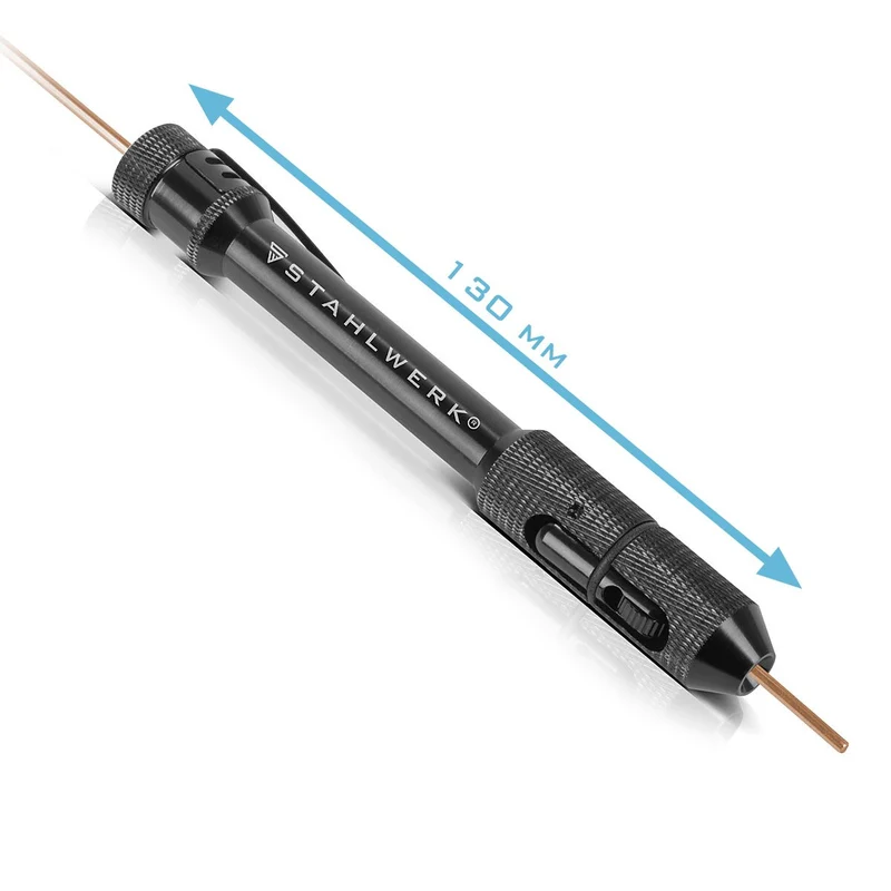 STAHLWERK TIG Pen | Drahtvorschubstift | WIG Schweißdrahthalter | Schweißstabhalter | Schweißvorschubstift | WIG Stift für Schweißstäbe von 0,8-3,2 mm