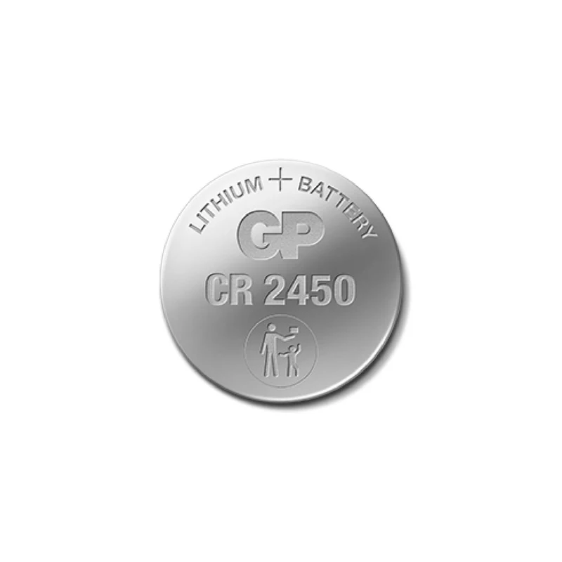 Batteria a Bottone Litio CR2450 3V GP Batteries – Blister 2 Pezzi