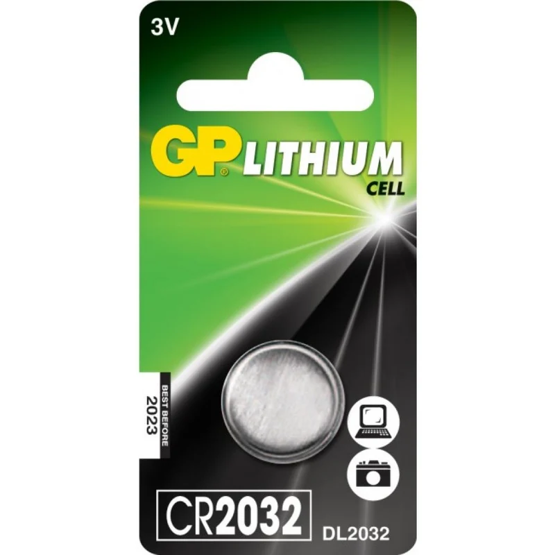 Batteria a Bottone Litio CR2032 3V GP Batteries – Blister 1 Pezzo