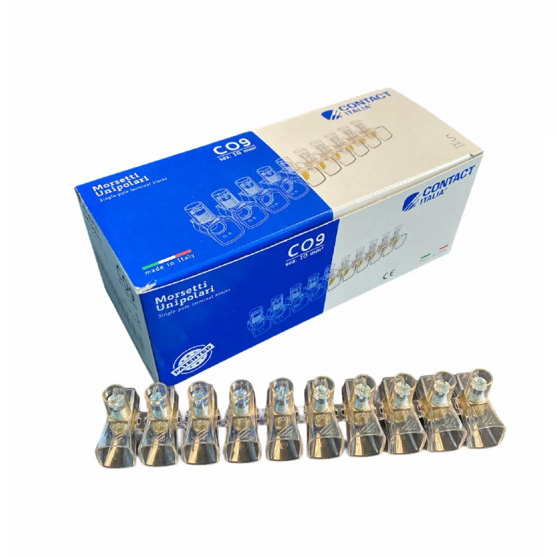 nr 10 Morsetti elettrici a cappuccio 10 MMQ isolante per cassette di derivazione |CONTACT |C09
