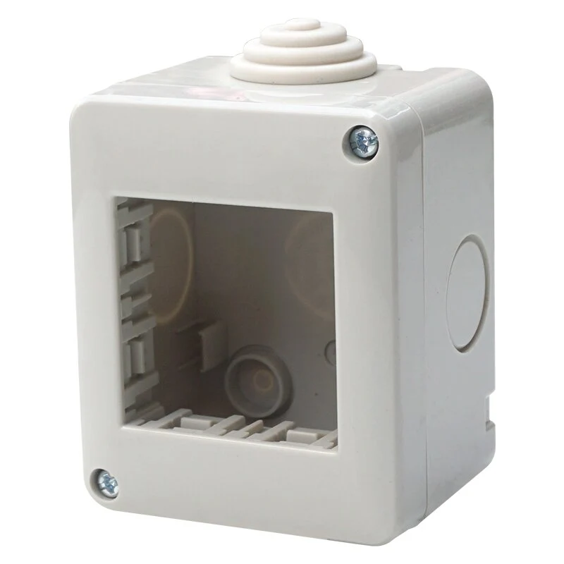 CUSTODIA ESTERNO IP40 2 POSTI GRIGIO CHIARO COMPATIBILE VIMAR PLANA | ETTROIT | EV2502