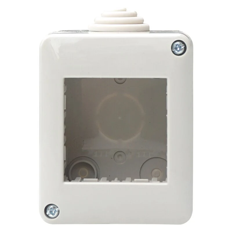 CUSTODIA ESTERNO IP40 2 POSTI GRIGIO CHIARO COMPATIBILE VIMAR PLANA | ETTROIT | EV2502