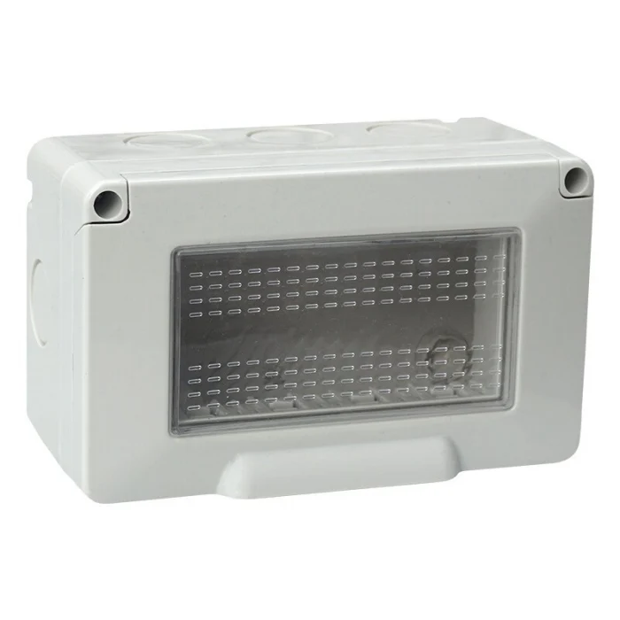 SUPPORTO SCATOLA DA ESTERNOIP55 4 POSTI BIANCO COMPATIBILE VIMAR PLANA | ETTROIT | ev2604