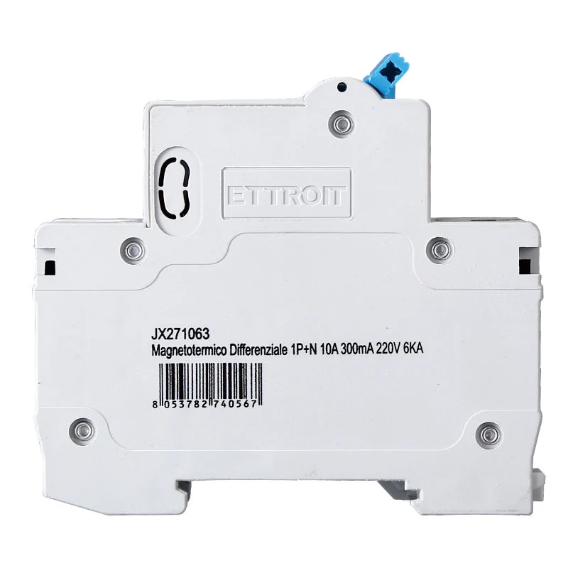 MAGNETOTERMICO DIFFERENZIALE 1P+N 10A 300MA 220V-6KA | JX271063 | ettroit