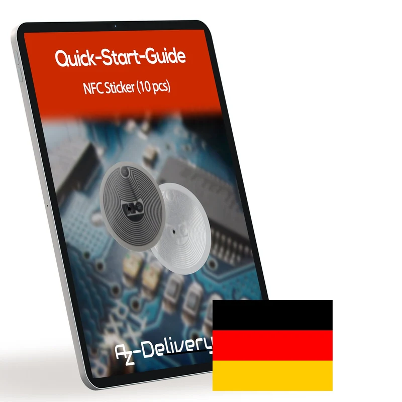 NFC Tag Sticker NTAG215 540 Byte Speicher, Wiederverwendbar & Voll Programmierbar