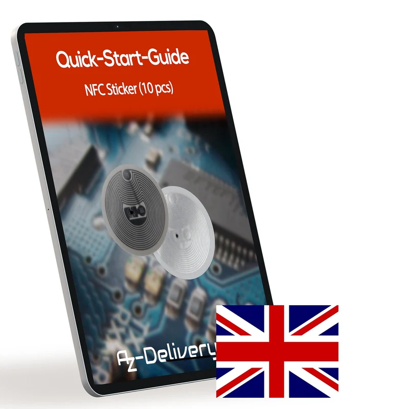 NFC Tag Sticker NTAG215 540 Byte Speicher, Wiederverwendbar & Voll Programmierbar