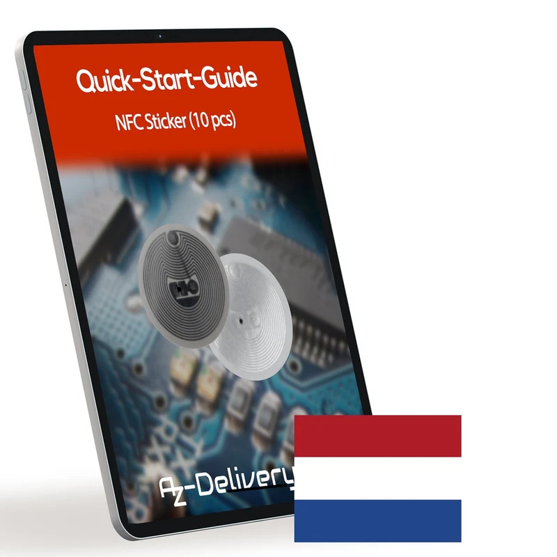 NFC Tag Sticker NTAG215 540 Byte Speicher, Wiederverwendbar & Voll Programmierbar