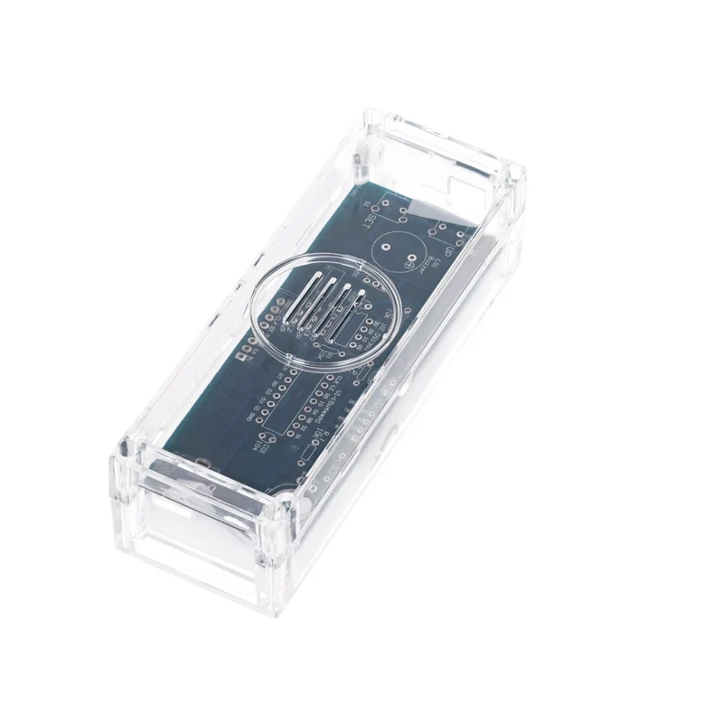 Digital clock kit with acrylic housing - DIY electronic clock with 4-digit LED display - Arduino-compatible soldering for beginners - kit for learning electronics and soldering