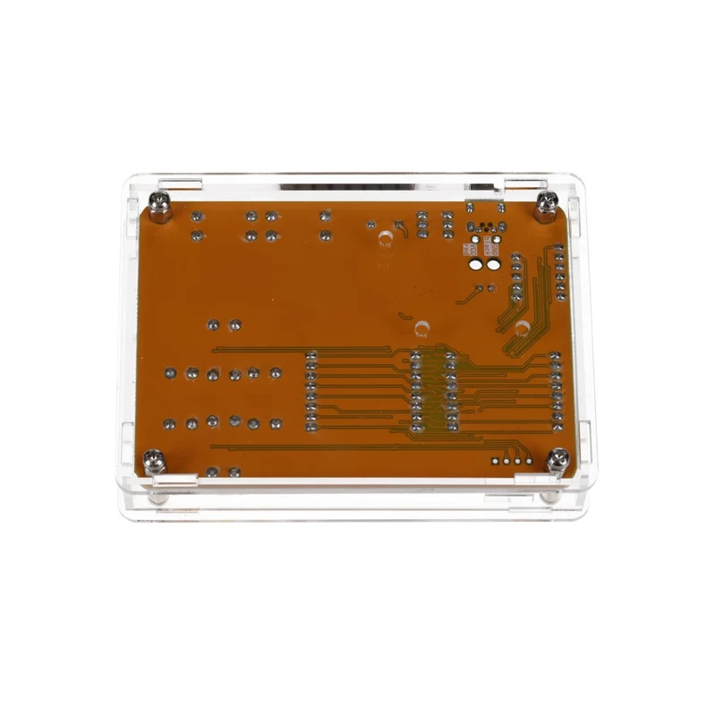 DIY electronics kit - game console with transparent housing, retro handheld electronics kit for beginners & advanced, soldering set for soldering & tinkering with LED matrix and point ad
